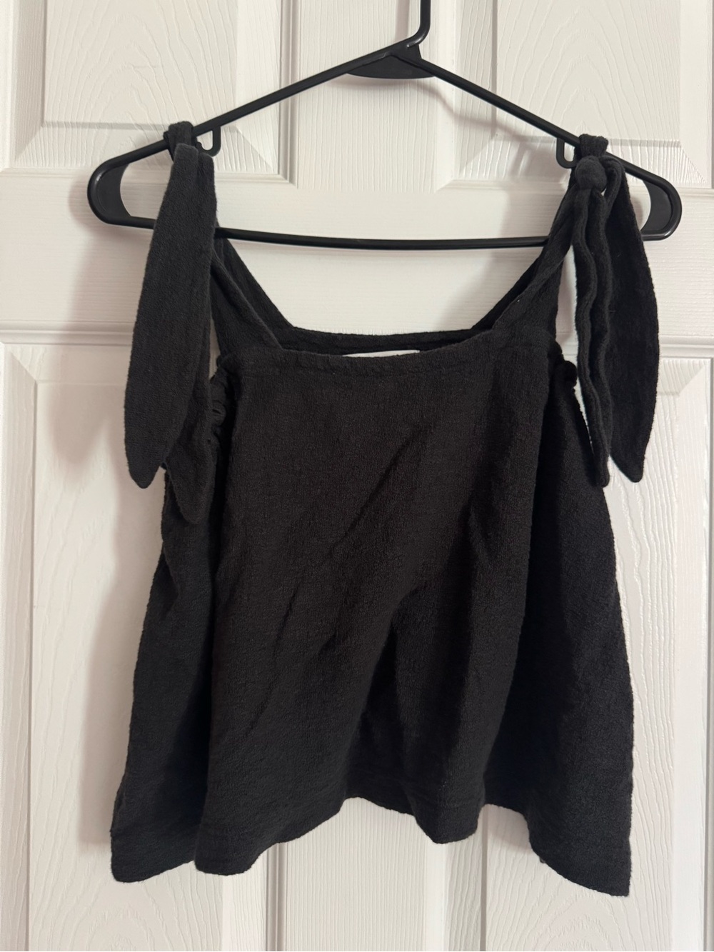 Madewell Black Tie-Shoulder Tank Top